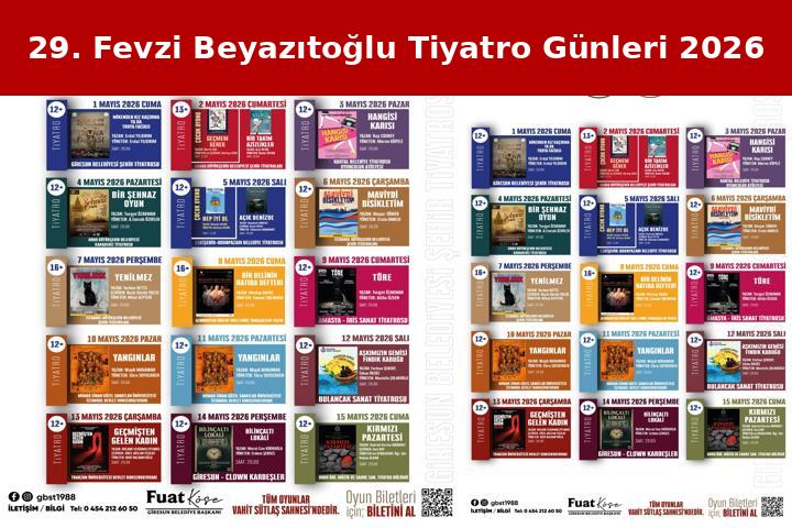 29’uncu Fevzi Bayazıtoğlu Uluslararası Tiyatro Günleri için geri sayıma başlandı